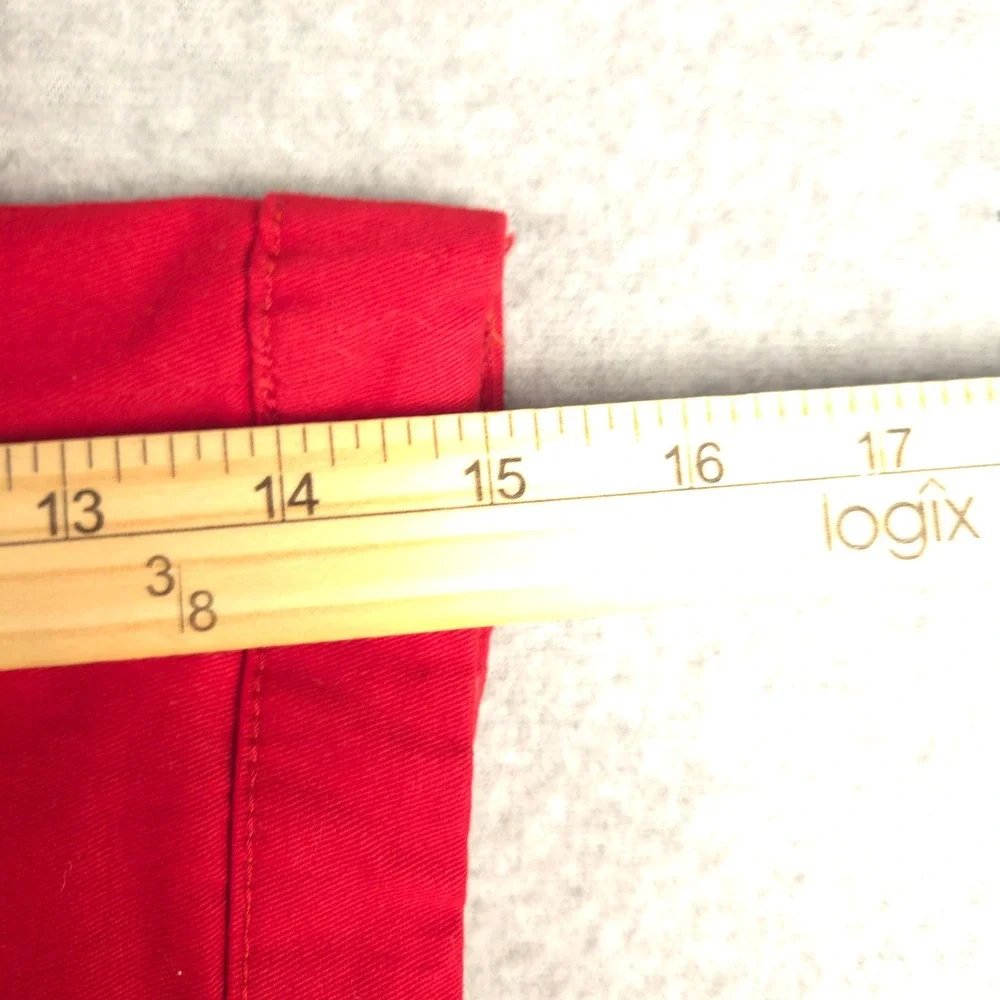 Coogi Mens Red Cargo Shorts Size 46 Cotton Twill Embroidered Logo C52714SHXX
